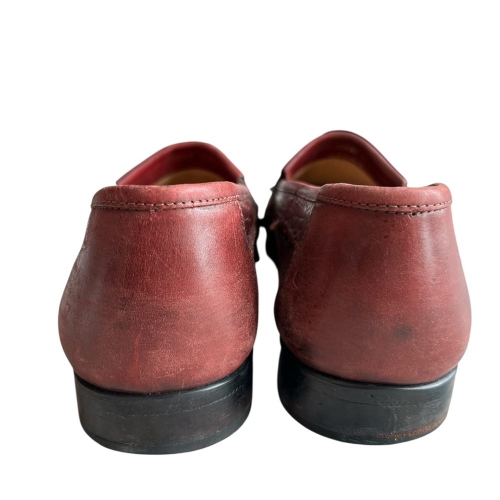 Giorgio Brutini Maroon crocodile Tassel Loafers - Picture 4 of 9